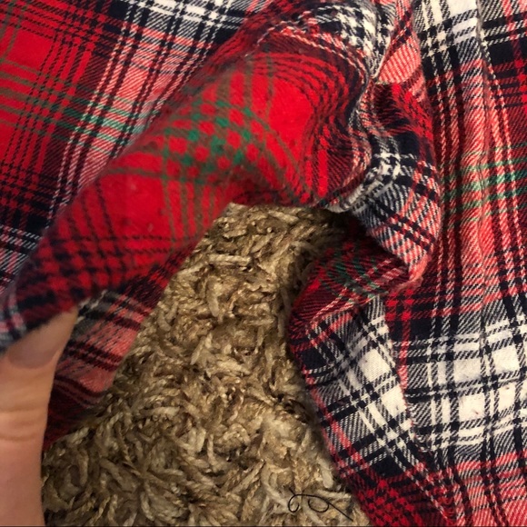 Christmas Holiday Plaid Button Up Pajama Set - Picture 6 of 7